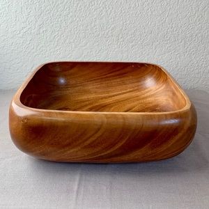 Large Philcraft Monkey Pod Serving Bowl